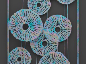 patina wall art sculpture Modelo 3D