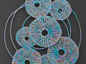 patina wall art sculpture Modelo 3D