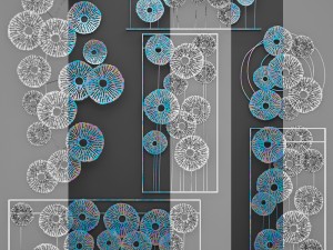 patina wall art sculpture Modelo 3D