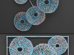 patina wall art sculpture Modelo 3D
