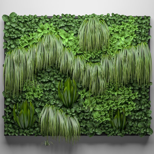 vertical gardening Model 3D .c4d .max .obj .3ds .fbx .stl .blend 