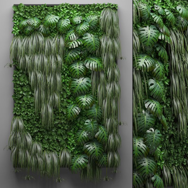 vertical gardening 3D Модель .c4d .max .obj .3ds .fbx .stl .blend 