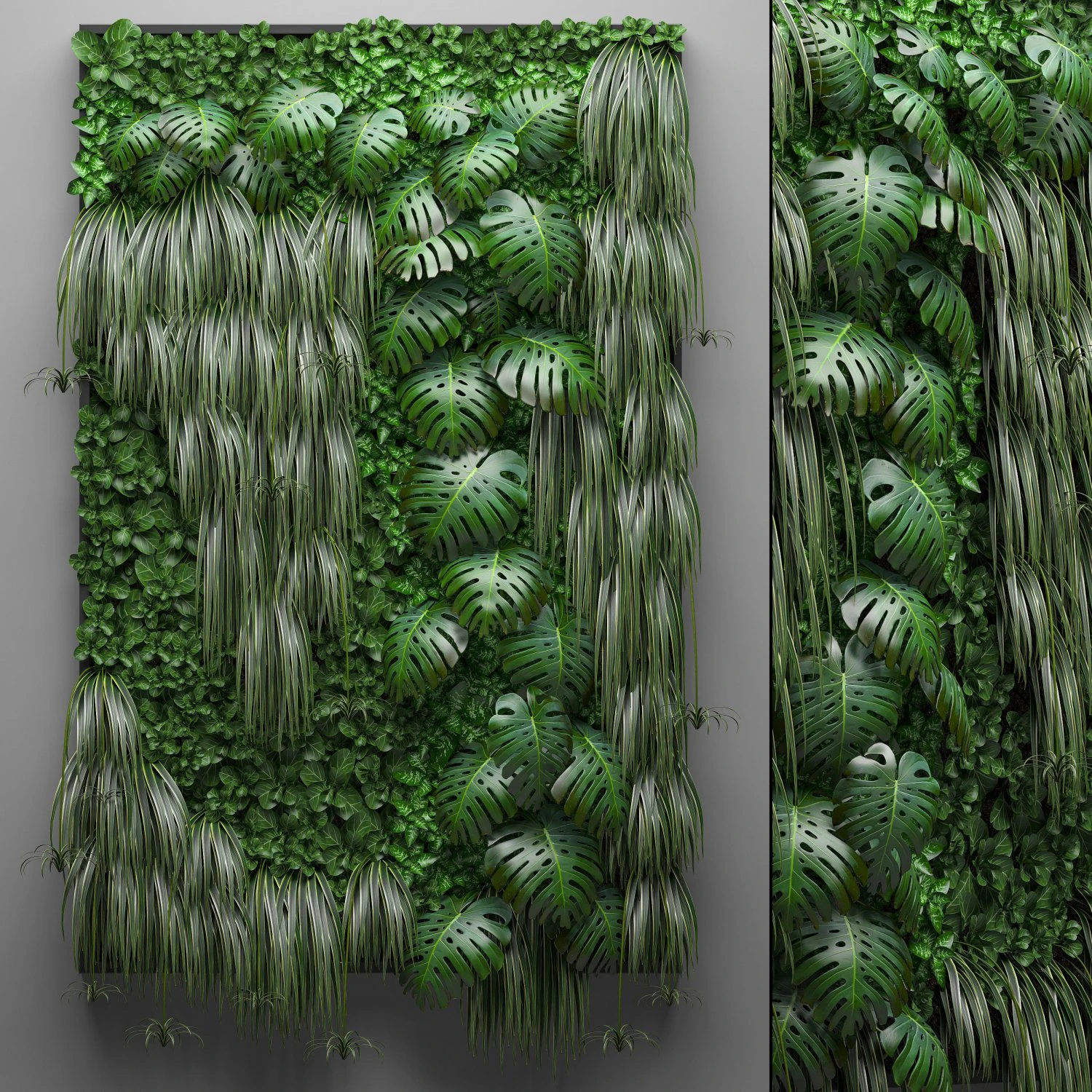 vertical gardening 3D Model .c4d .max .obj .3ds .fbx .stl .blend 