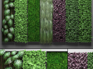 vertical gardening collection 3D मॉडल