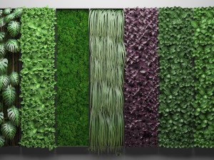 vertical gardening collection 3D मॉडल