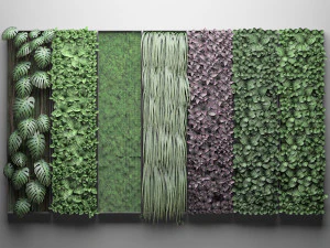 vertical gardening collection 3D Model