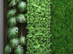 vertical gardening collection 3D Model