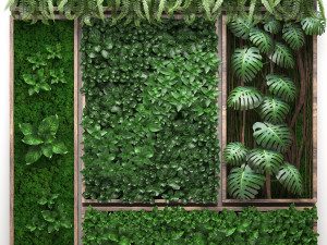 vertical gardening collection 3D Model