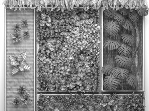 vertical gardening collection 3D मॉडल