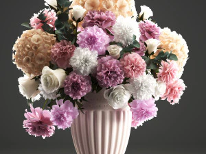 bouquet of spring flowers 3D Model