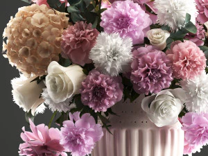 bouquet of spring flowers 3D Model