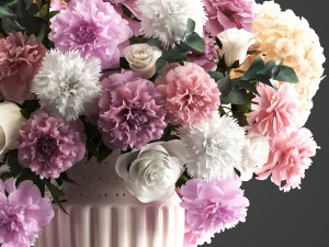 bouquet of spring flowers 3D Model