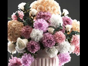 bouquet of spring flowers 3D मॉडल