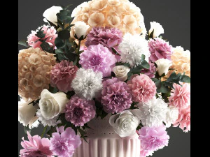 bouquet of spring flowers 3D Model