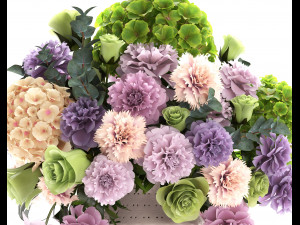bouquet of spring flowers 3D मॉडल