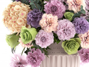 bouquet of spring flowers 3D मॉडल