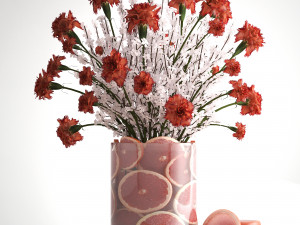decorative bouquet of flowers 3D मॉडल