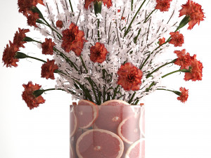 decorative bouquet of flowers 3D मॉडल