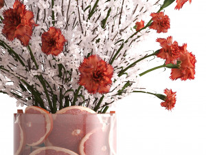 decorative bouquet of flowers 3D मॉडल