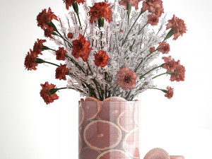 decorative bouquet of flowers 3D मॉडल