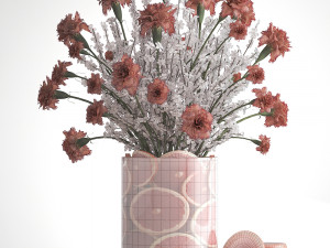 decorative bouquet of flowers 3D मॉडल
