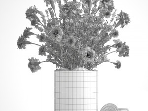 decorative bouquet of flowers 3D मॉडल