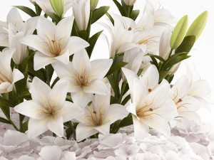 decorative bouquet of flowers 3D Модель