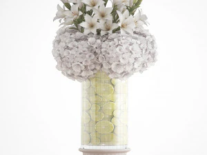 decorative bouquet of flowers 3D Model