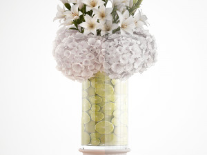 decorative bouquet of flowers 3D Модель