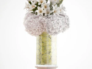 decorative bouquet of flowers 3D Model