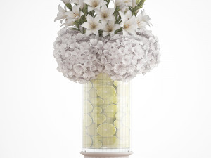 decorative bouquet of flowers 3D Модель