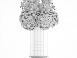 decorative bouquet of flowers 3D Модель