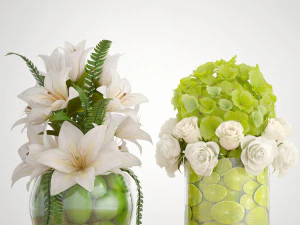 decorative bouquet of flowers 3D Model
