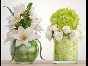 decorative bouquet of flowers Modelo 3D