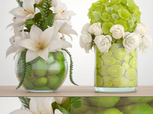 decorative bouquet of flowers 3D Model