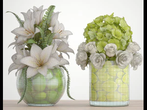 decorative bouquet of flowers 3D Model