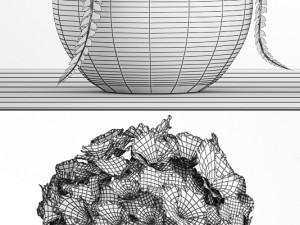 decorative bouquet of flowers 3D Model
