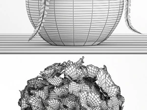 decorative bouquet of flowers 3D Model