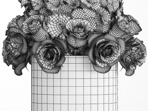 decorative bouquet of flowers 3D Model