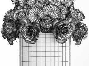 decorative bouquet of flowers 3D Model