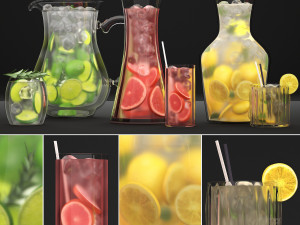 beverages collection 3D Model