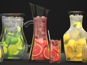 beverages collection 3D Модель