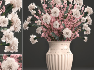 decorative bouquet of flowers 3D Model