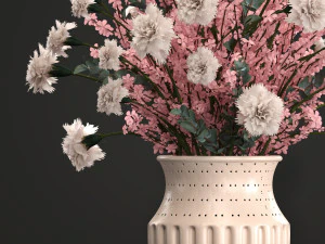 decorative bouquet of flowers 3D Model