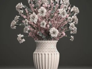decorative bouquet of flowers 3D Model