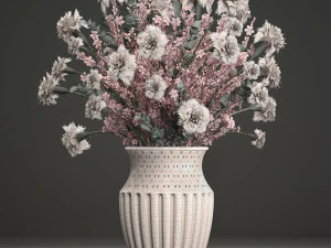 decorative bouquet of flowers 3D Model