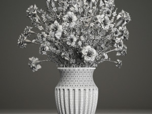 decorative bouquet of flowers 3D मॉडल
