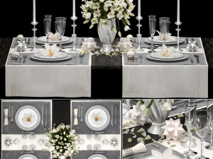 table setting Model 3D