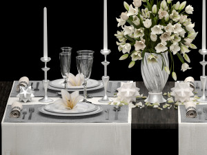 table setting Modelo 3D