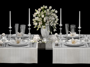 table setting Modelo 3D